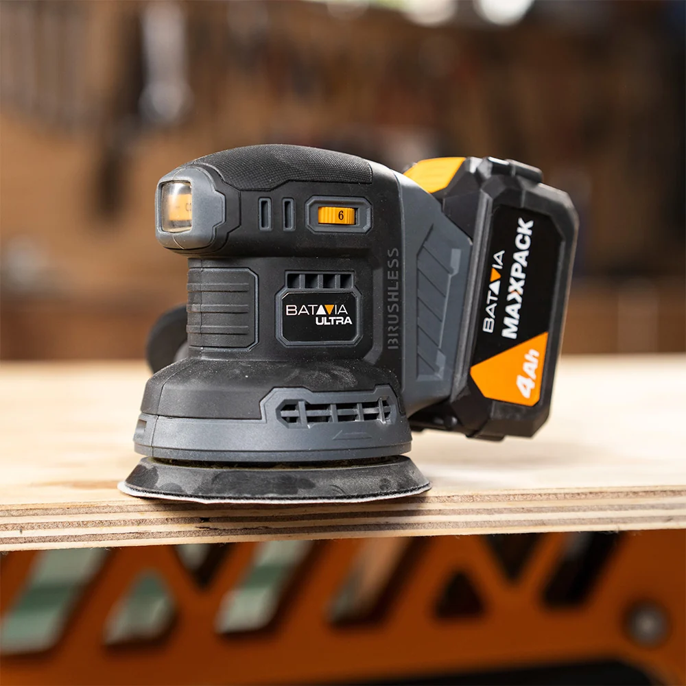 18V Brushless Cordless Orbital Sander 125mm - Image 3