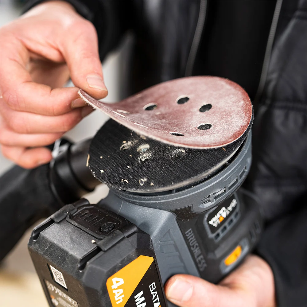 18V Brushless Cordless Orbital Sander 125mm - Image 4