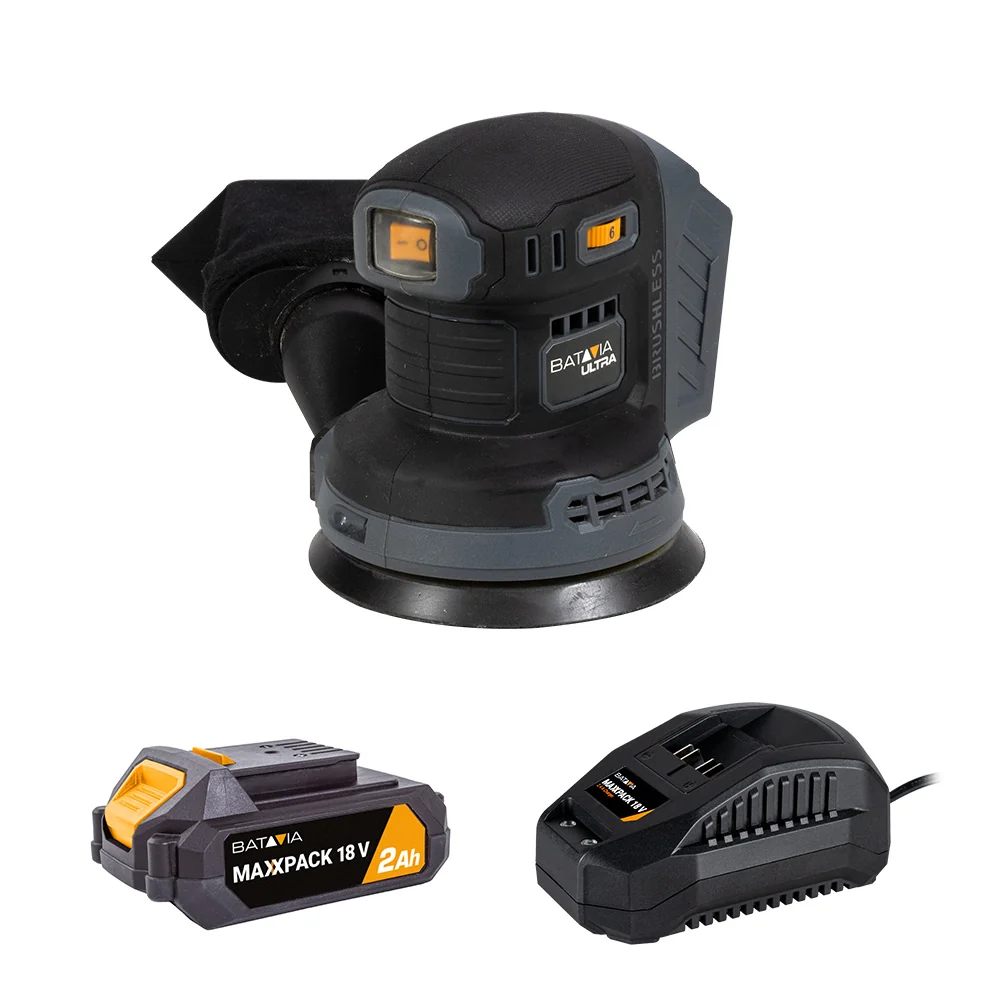 18V Brushless Cordless Orbital Sander 125mm - Image 8