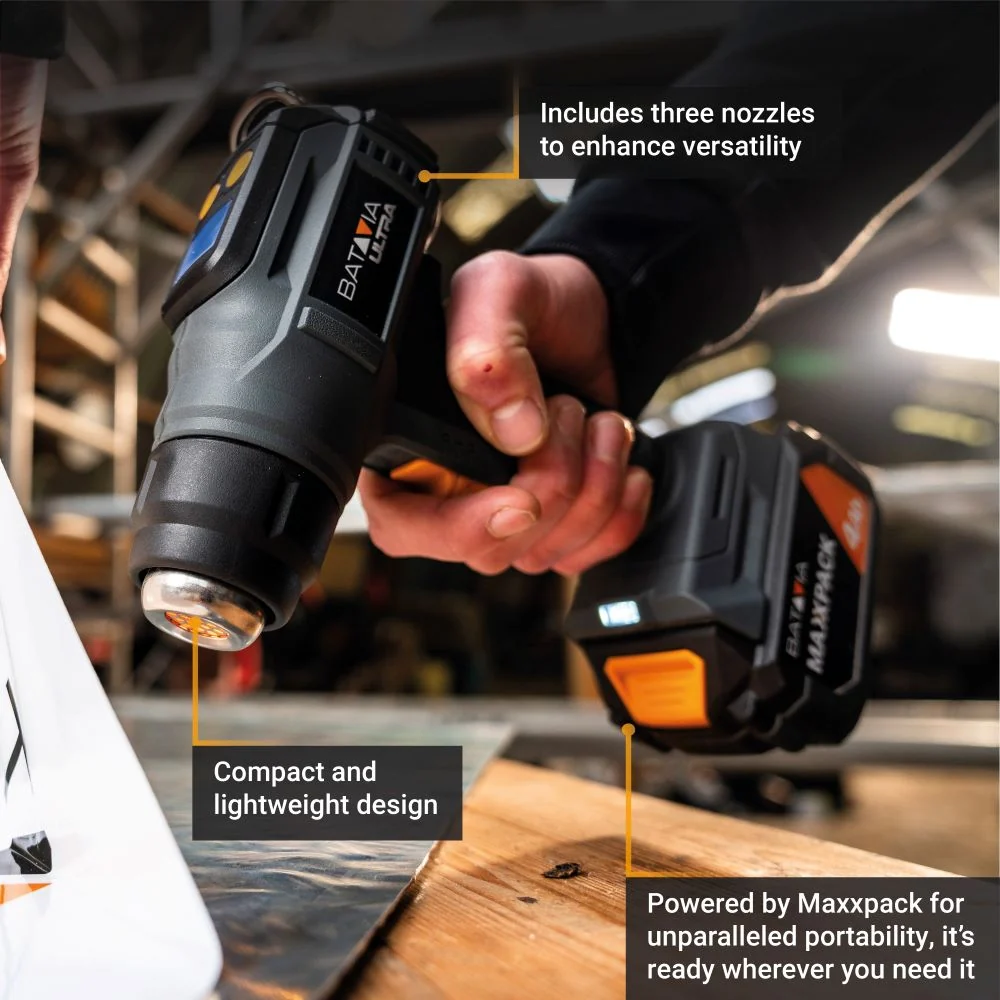 18V Cordless Heat Gun with Digital LCD Display - Image 5