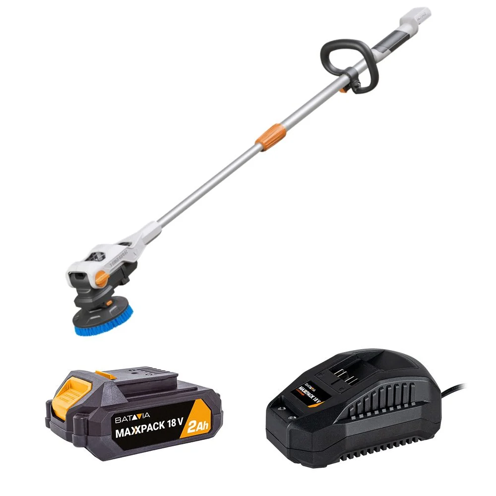 18V Twin Brush Compact Cordless Telescopic Power Scrubber - Image 9