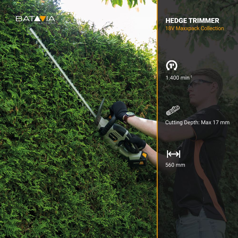 18V Cordless Hedge Trimmer 560mm - Image 10