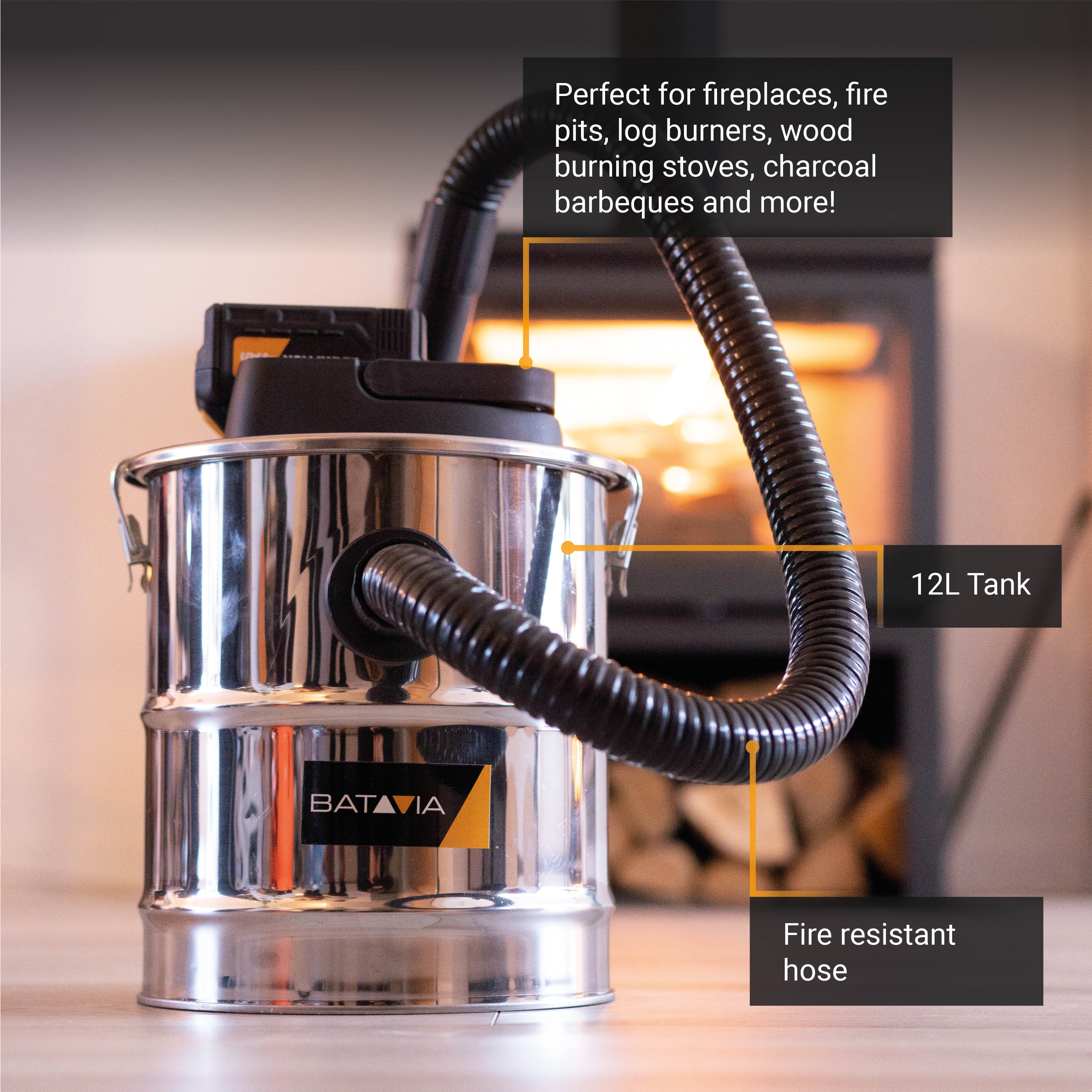 18V Cordless Ash Vacuum Cleaner - Image 7