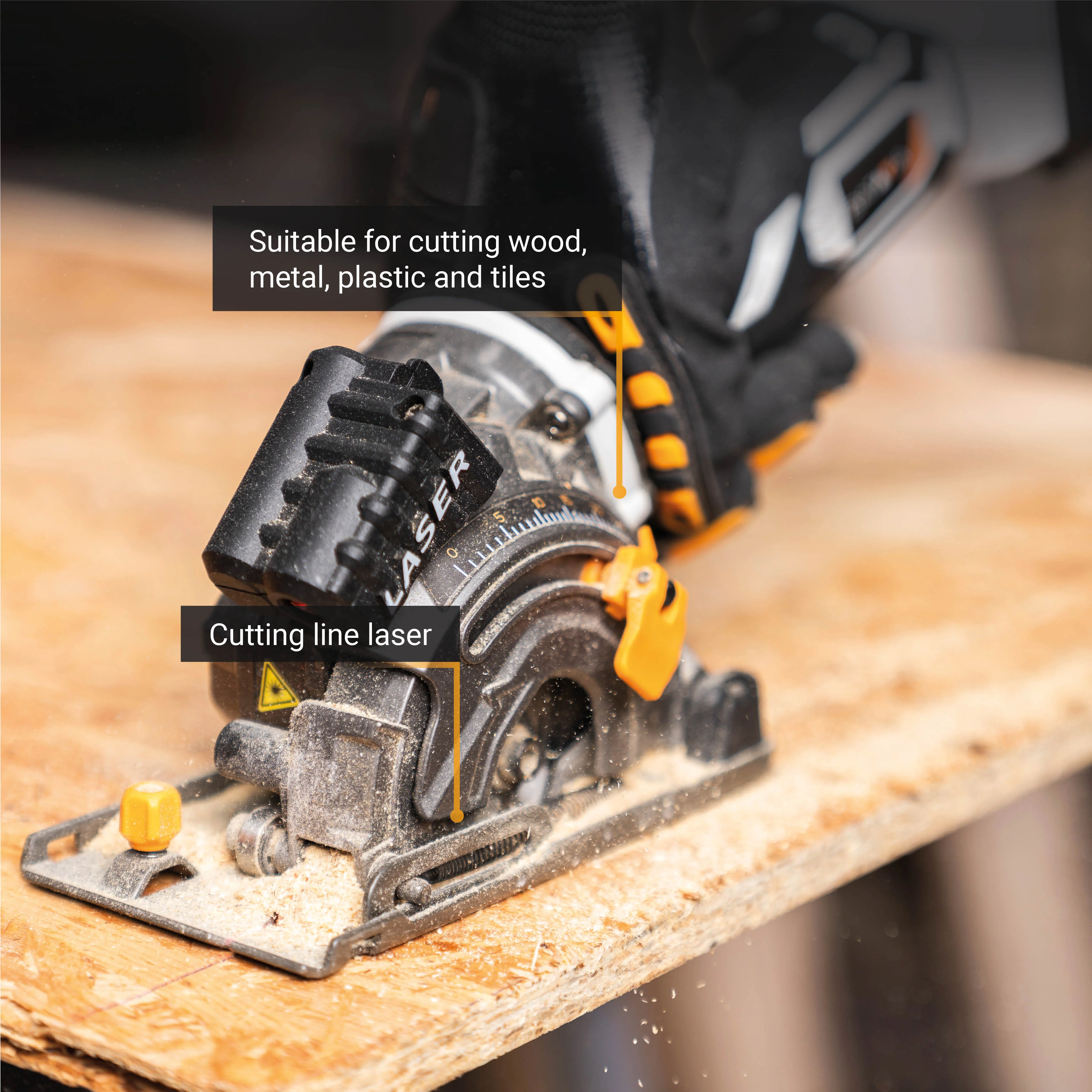 18V Cordless Mini Circular Saw 89mm - Image 3