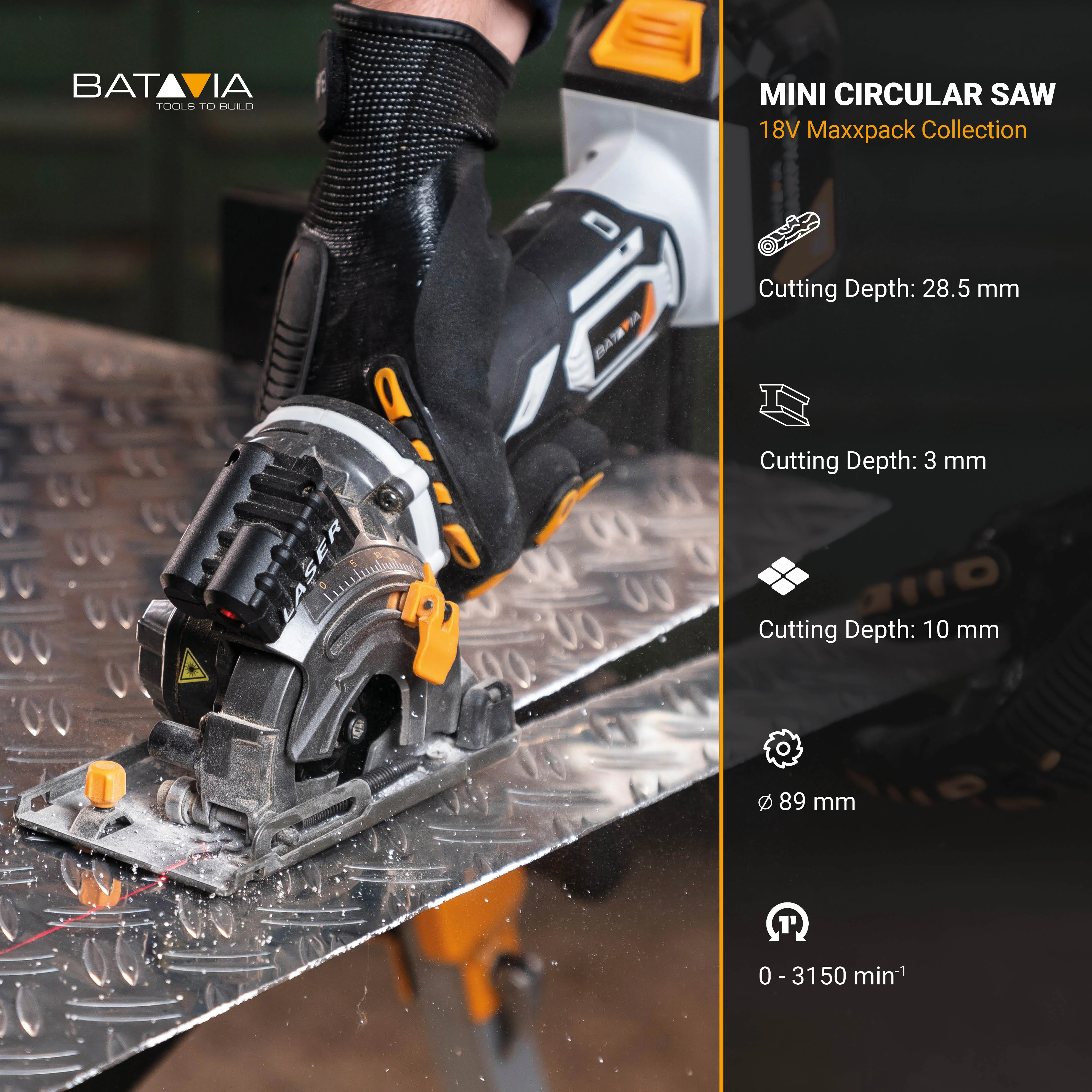 18V Cordless Mini Circular Saw 89mm - Image 5