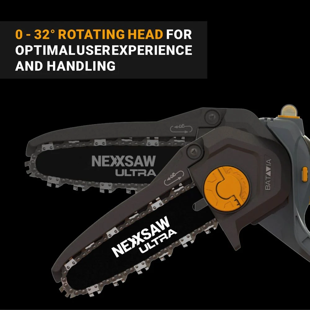 18V Nexxsaw Cordless Brushless One-Hand Chainsaw V3 Ultra 7'' - Image 4