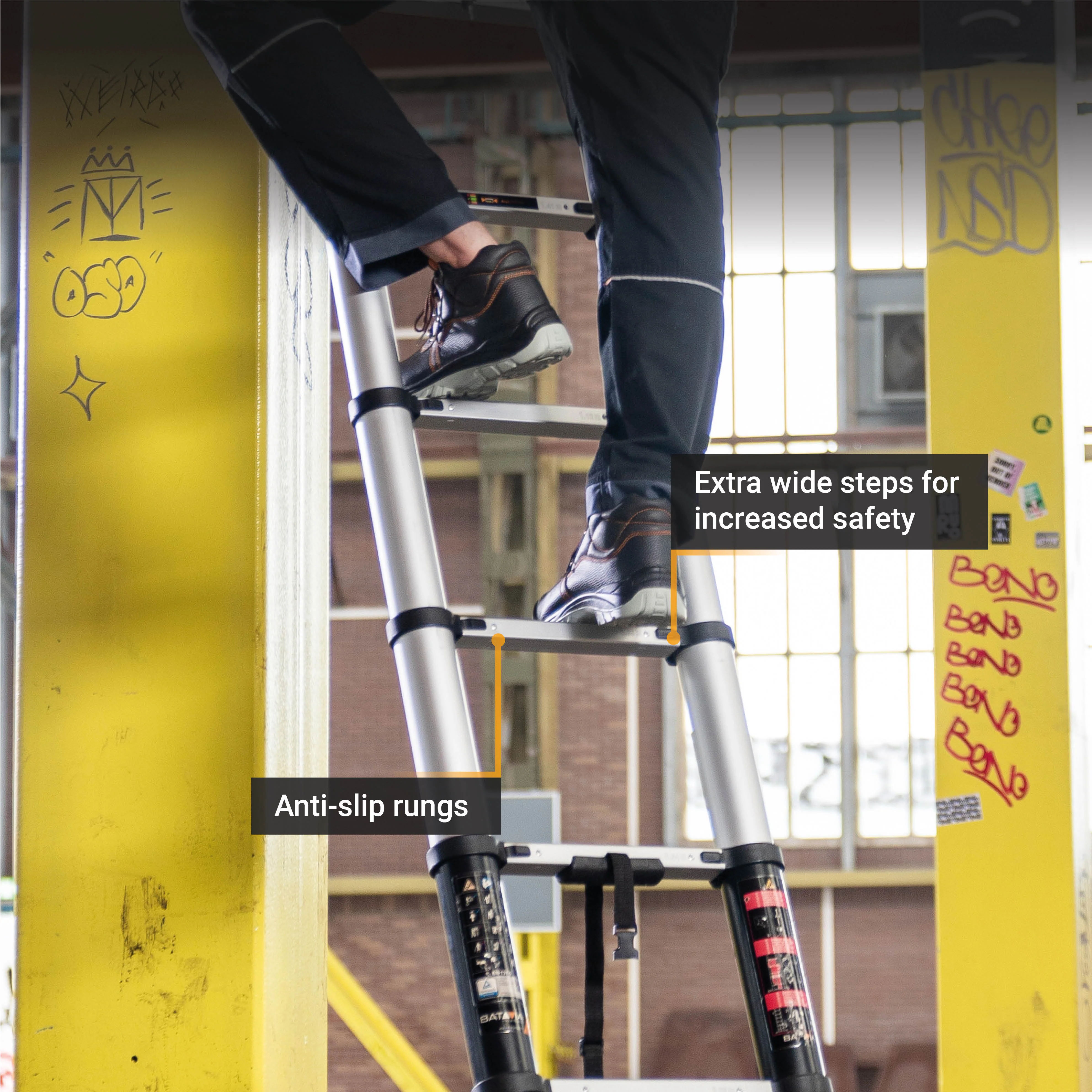 Telescopic Ladder 3.27m Professional - Image 5