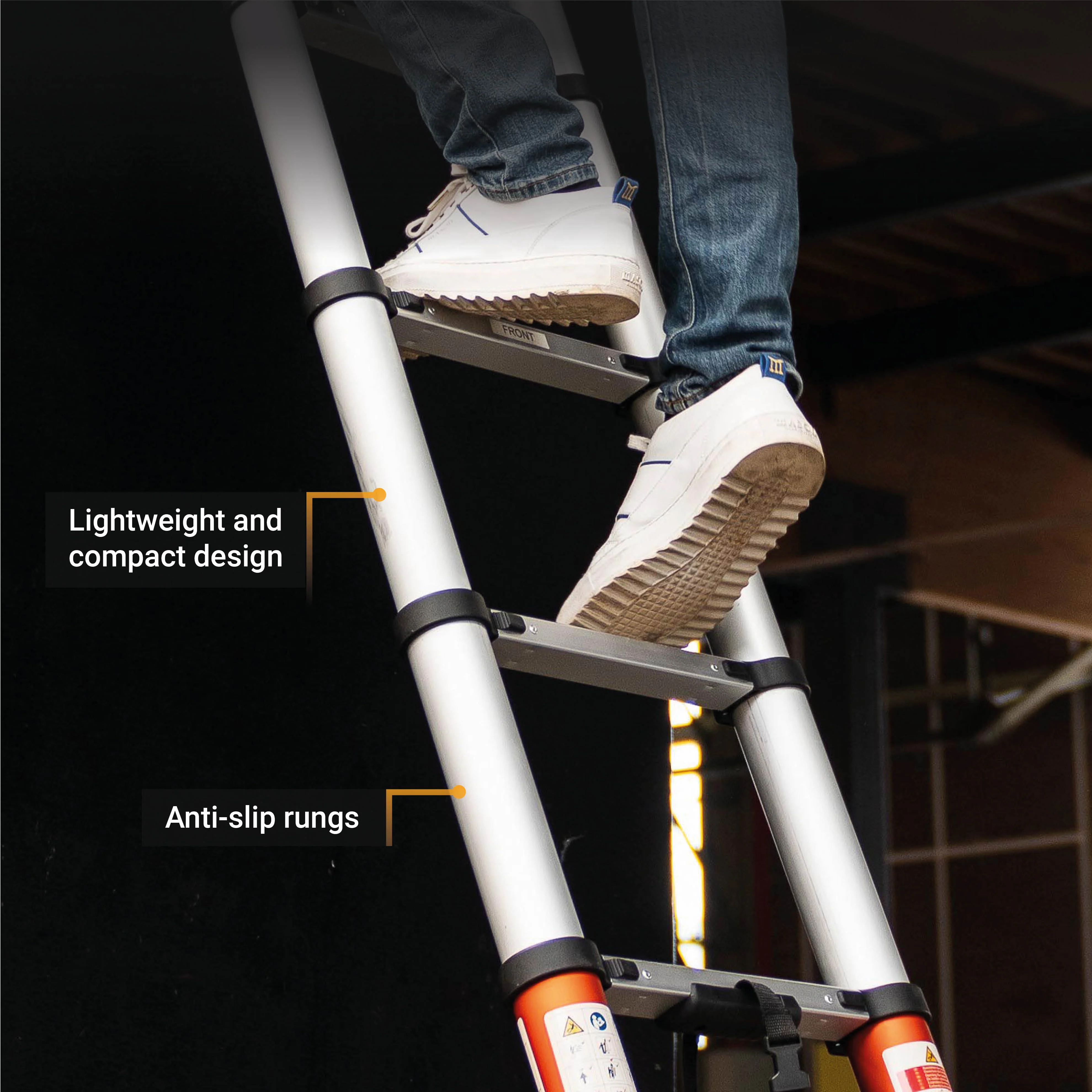 Telescopic Ladder 2.63m - Image 4