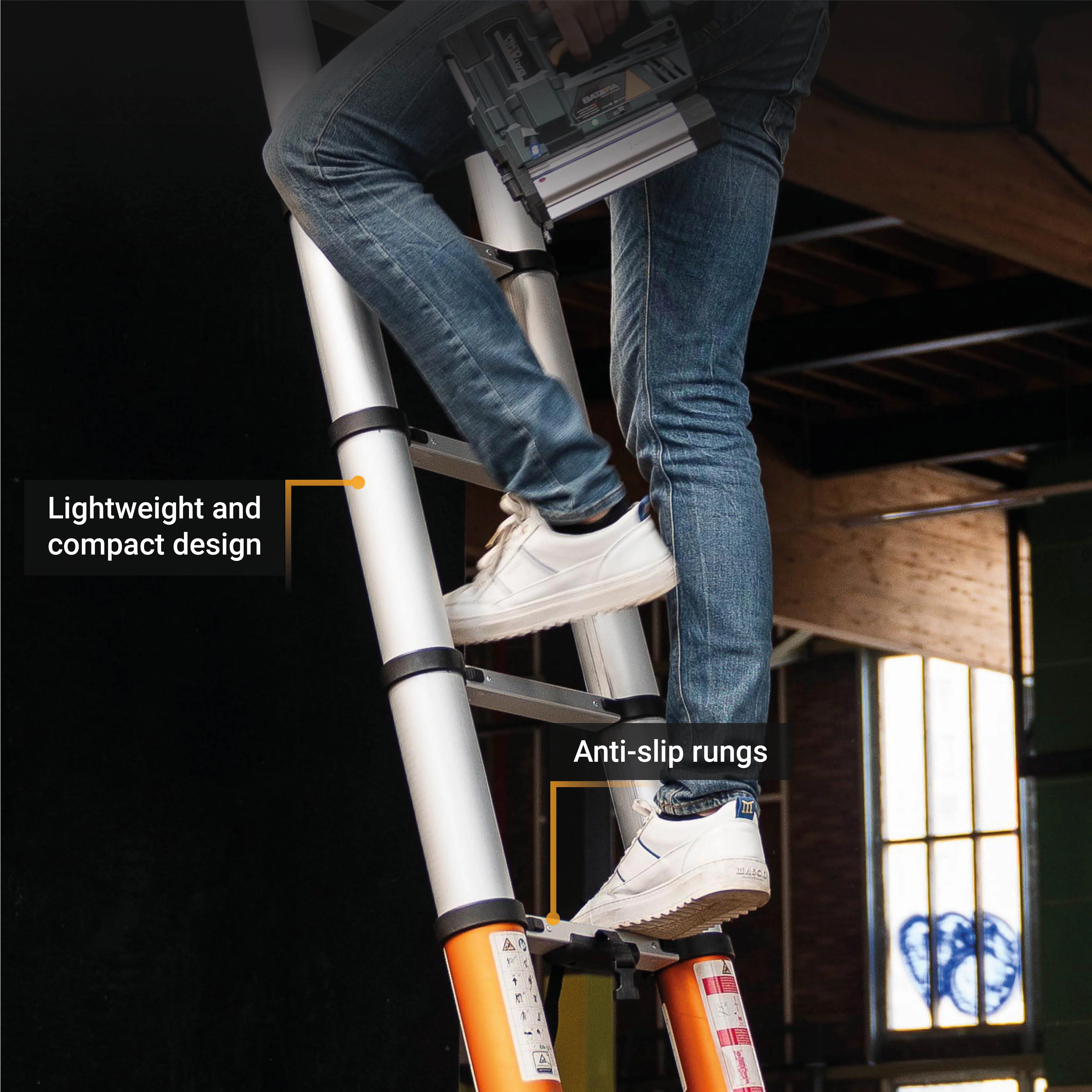 Telescopic Ladder 3.81m - Image 5