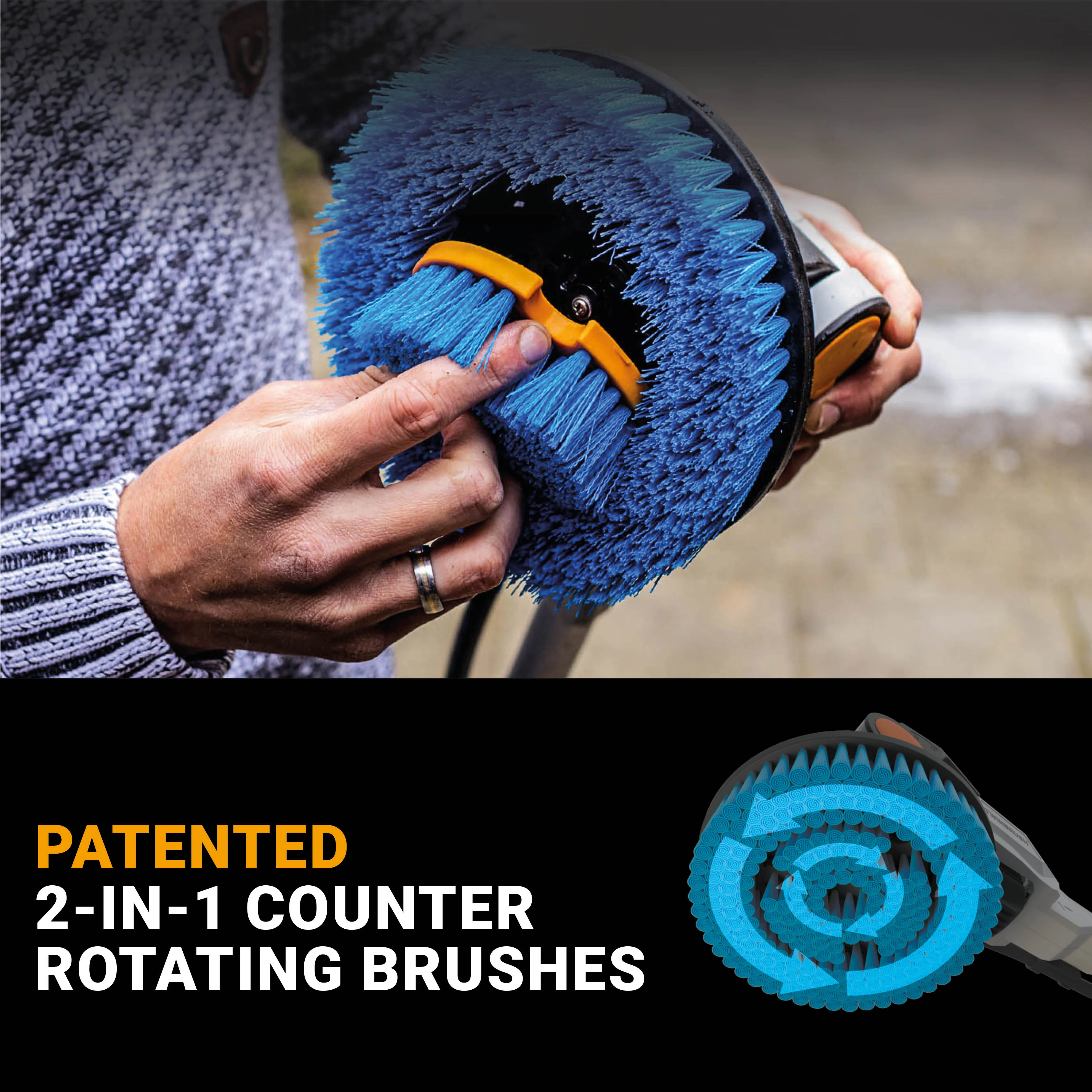 18V Twin Brush Cordless Brushless Power Scrubber - Image 7